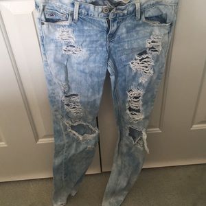 Ripped Hollister jeans